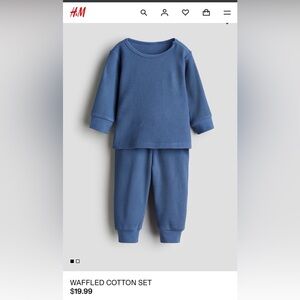 H&M Cozy Blue Kids Pajama Set